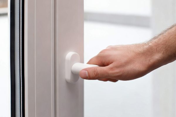 jammed-uPVC door handle